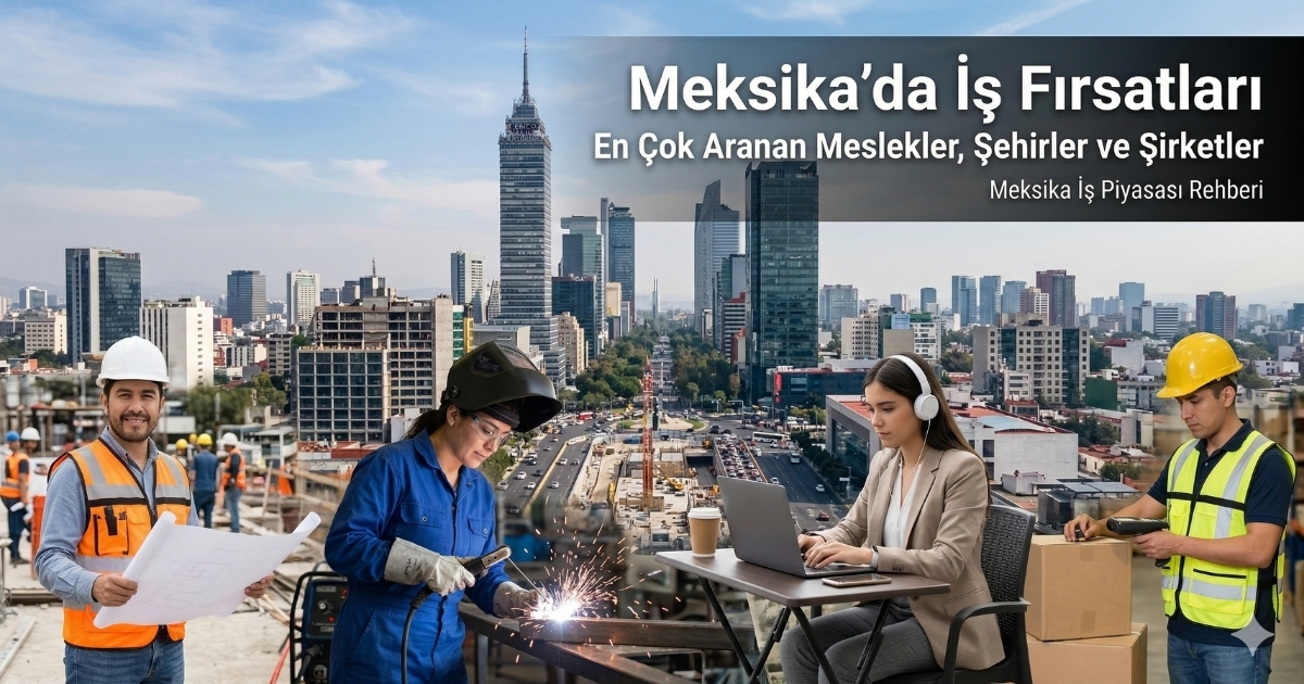 Meksika’da İş Fırsatları: Popüler Meslekler, Şehirler ve Şirketler 🌎
