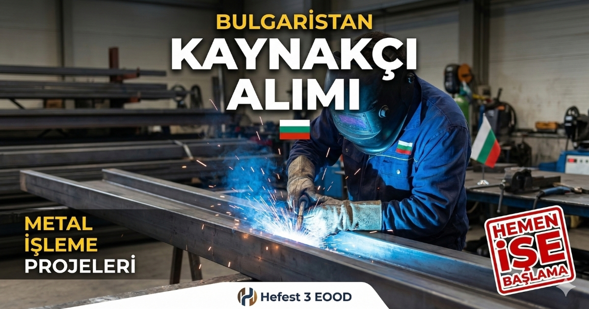 Bulgaristan Kyustendil’de Kaynakçı Alımı | Metal İşleme ve İnşaat Projeleri | E-posta Başvuru