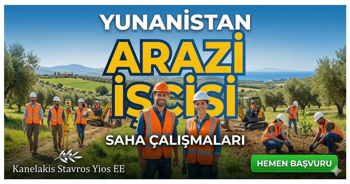 Yunanistan Alexandroupoli’de Arazi İşçisi Alımı | Saha ve Zemin Hazırlık Çalışmaları