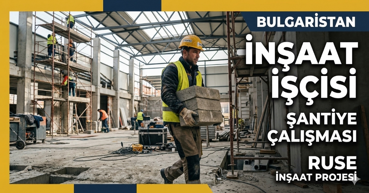 Bulgaristan Ruse’de İnşaat İşçisi Alımı | İnşaat Sektörü | E-posta ile Hemen Başvur