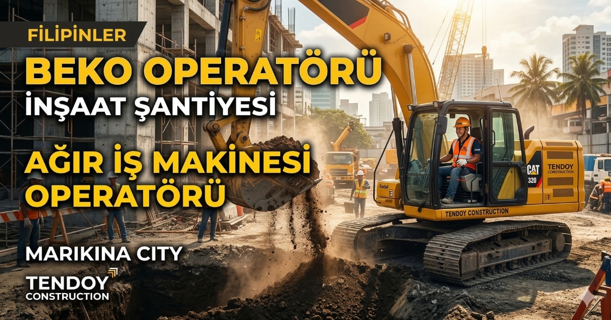 Filipinler Marikina City’de Beko Operatörü Alımı | İnşaat Sektörü | E-posta ile Hemen Başvur